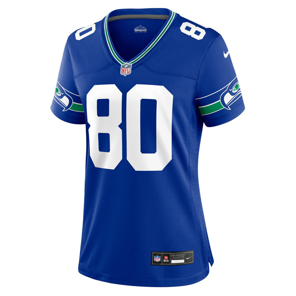 Steve Largent Seattle Seahawks Women's Throwback Retired Player Game Jersey - Royal discount