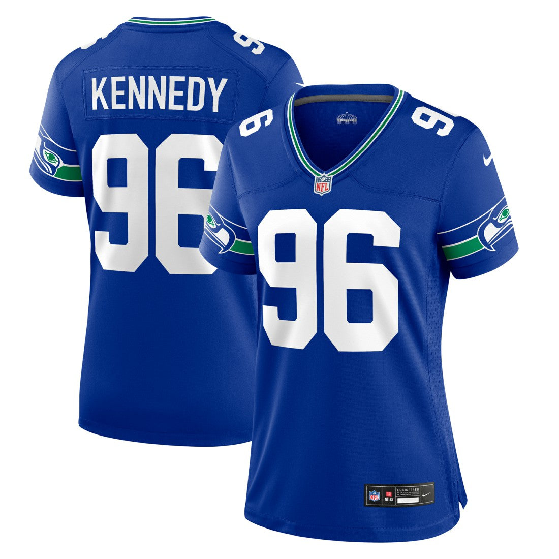 Cortez Kennedy Seattle Seahawks Women's Throwback Player Game Jersey - Royal outlet