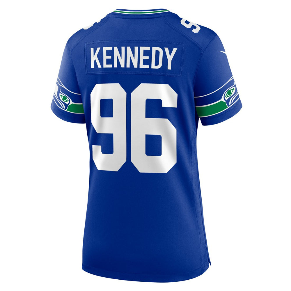Cortez Kennedy Seattle Seahawks Women's Throwback Player Game Jersey - Royal outlet