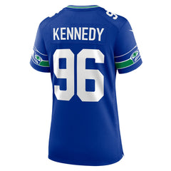 Cortez Kennedy Seattle Seahawks Women's Throwback Player Game Jersey - Royal outlet
