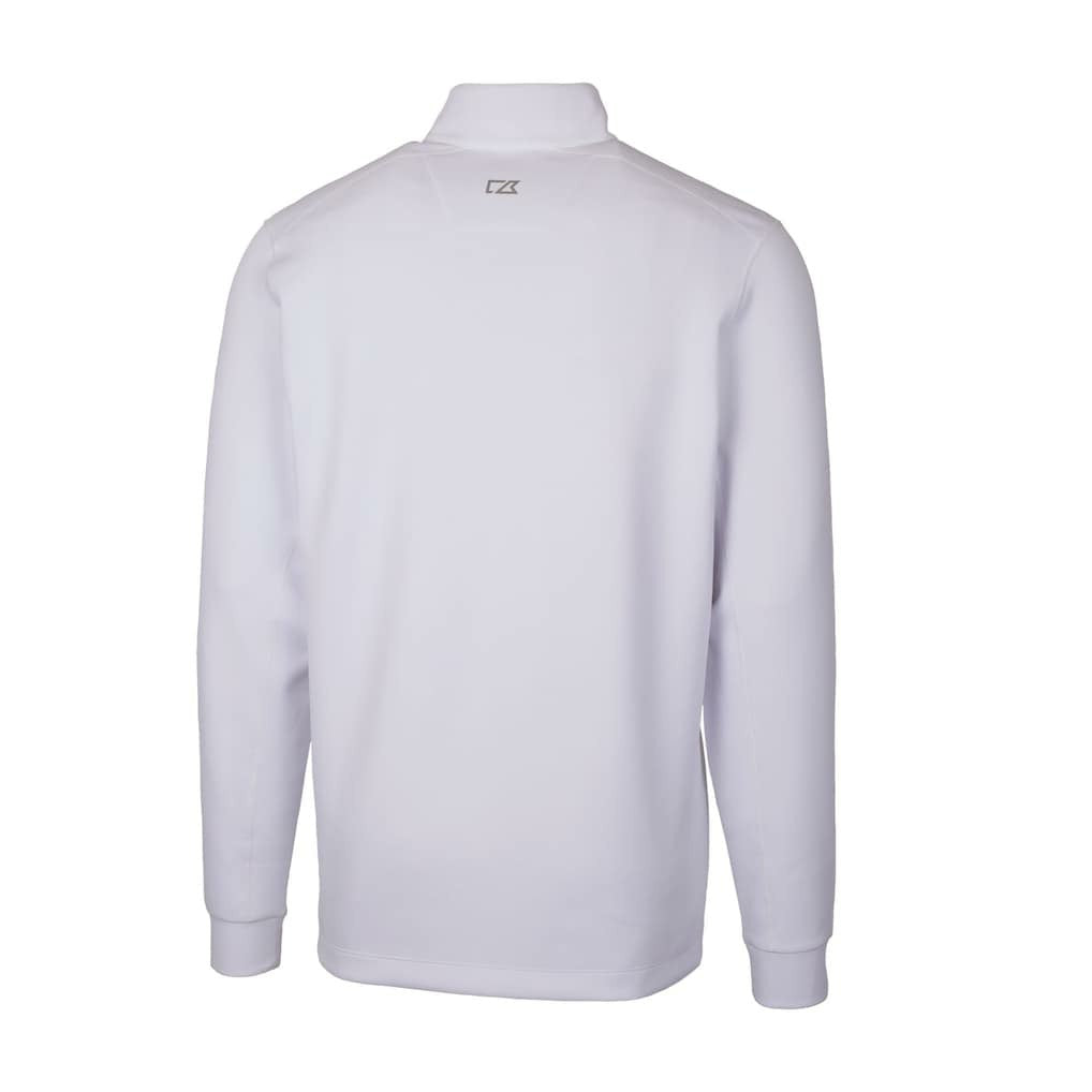 Philadelphia Eagles Cutter & Buck Traverse Stretch Quarter-Zip Pullover - White on sale