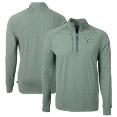 Philadelphia Eagles Cutter & Buck Adapt Eco Knit Heathered Recycled Quarter-Zip Pullover - Heather Green discount
