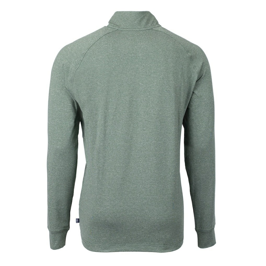 Philadelphia Eagles Cutter & Buck Adapt Eco Knit Heathered Recycled Quarter-Zip Pullover - Heather Green discount