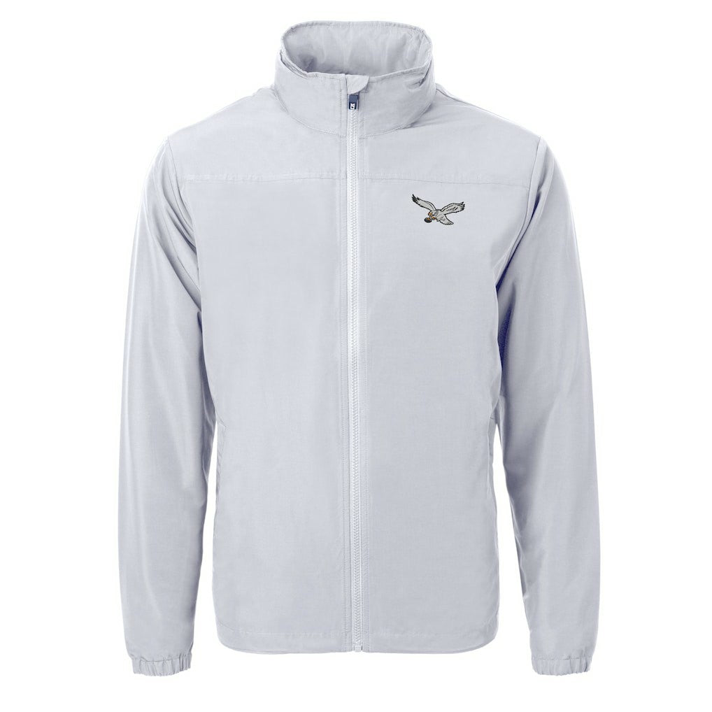 Philadelphia Eagles Cutter & Buck Charter Eco Recycled Full-Zip Jacket - Silver cheap