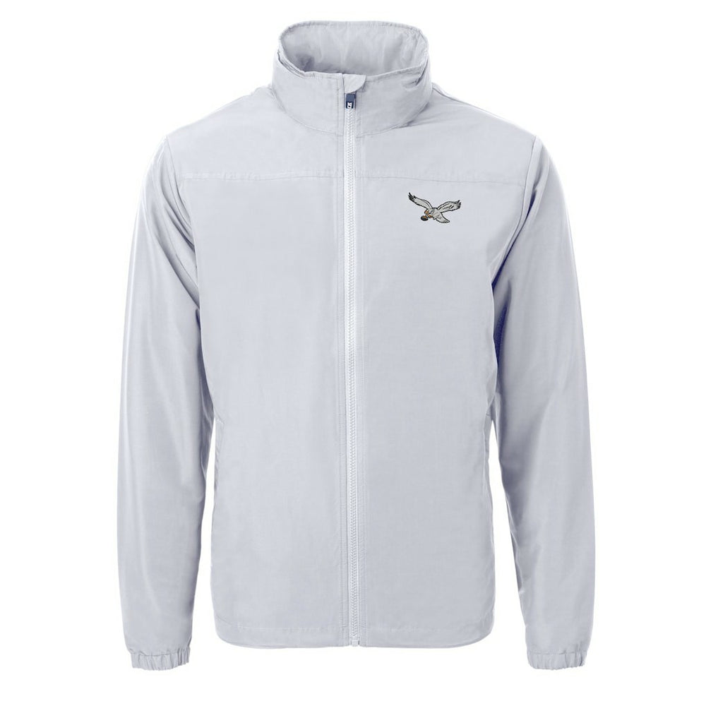 Philadelphia Eagles Cutter & Buck Charter Eco Recycled Full-Zip Jacket - Silver cheap
