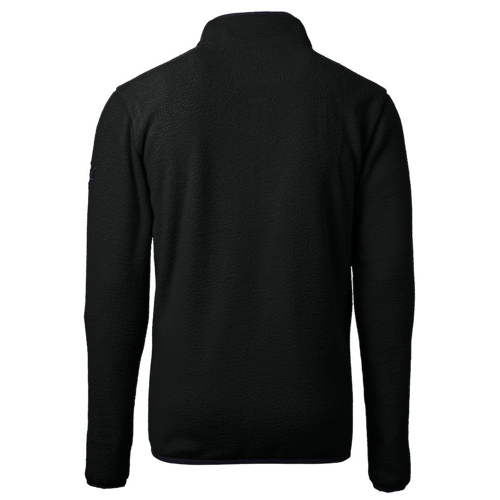 Philadelphia Eagles Cutter & Buck Cascade Eco Sherpa Fleece Quarter-Zip Pullover Jacket - Black for sale