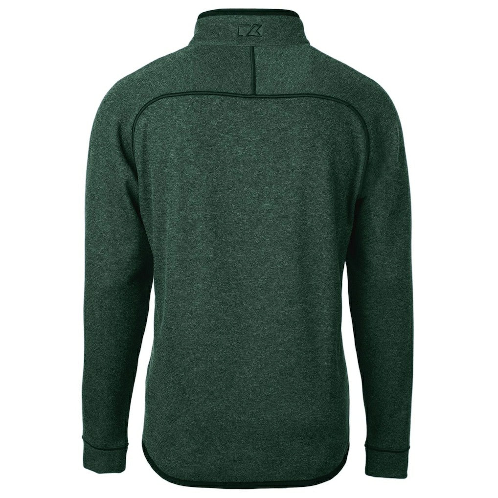 Philadelphia Eagles Cutter & Buck Mainsail Sweater-Knit Half-Zip Pullover Jacket - Heather Green sale