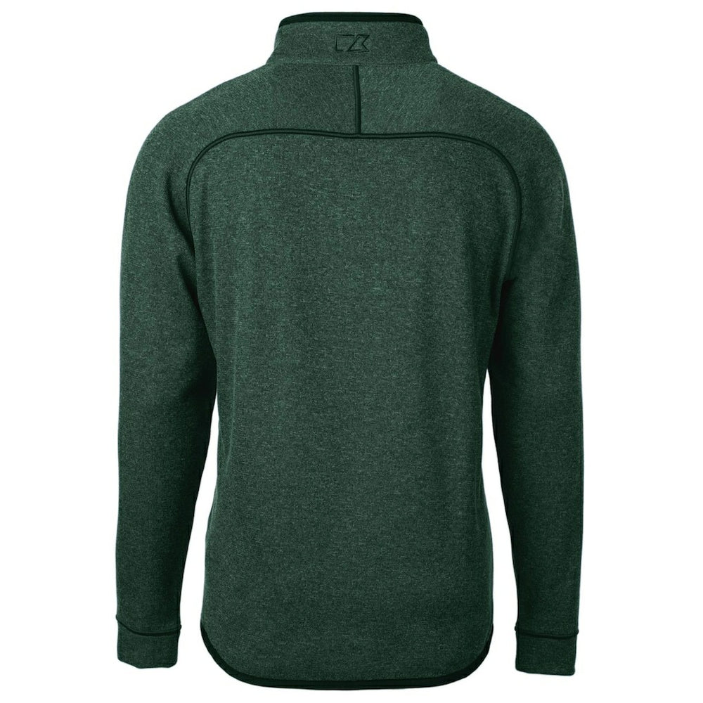 Philadelphia Eagles Cutter & Buck Mainsail Sweater-Knit Half-Zip Pullover Jacket - Heather Green sale