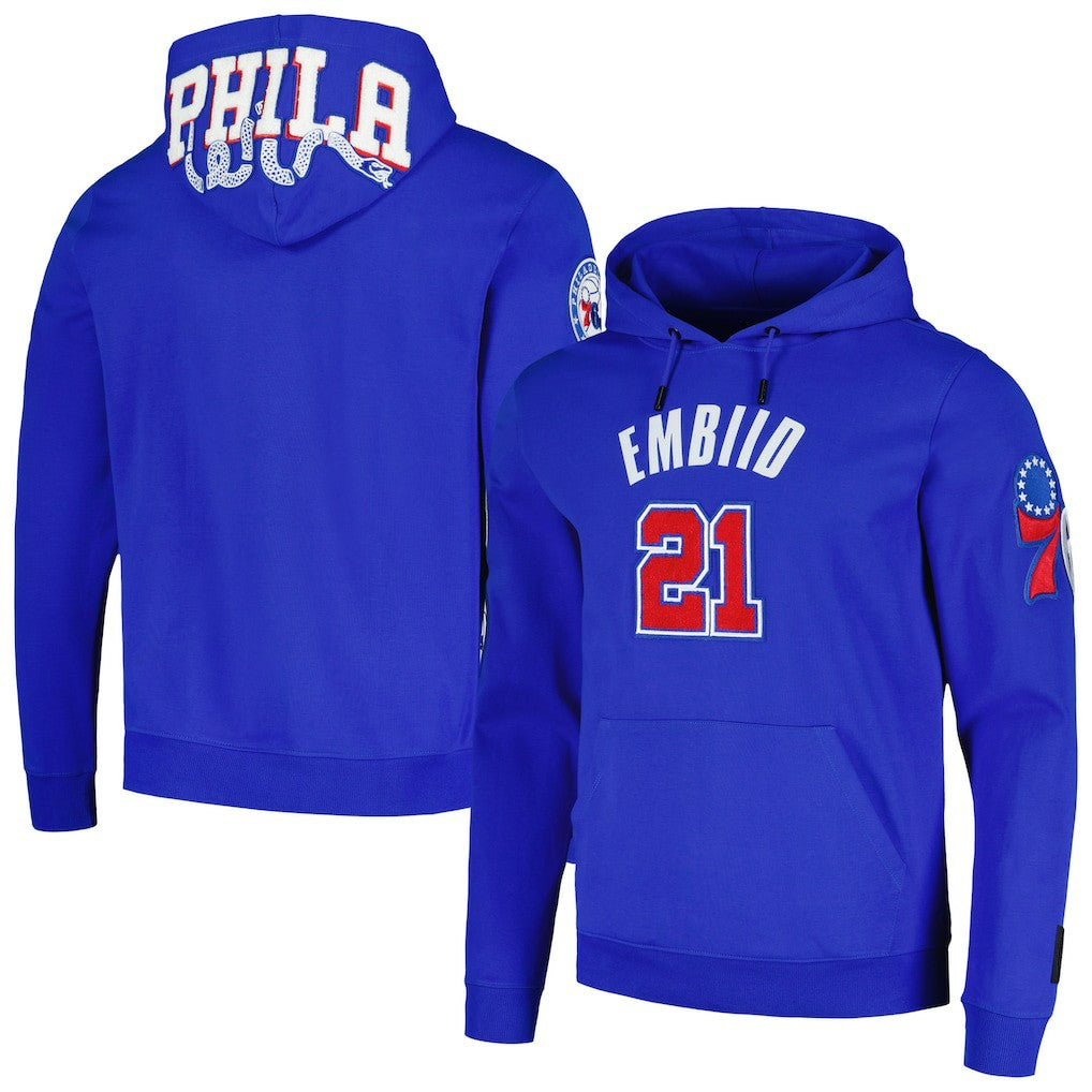 Joel Embiid Philadelphia 76ers Pro Standard Player Pullover Hoodie - Royal cheap