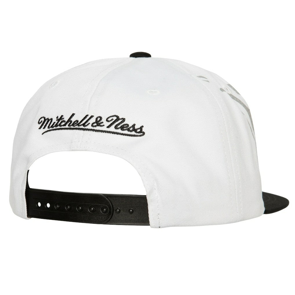 Brooklyn Nets Hot Fire Snapback Hat - White sale