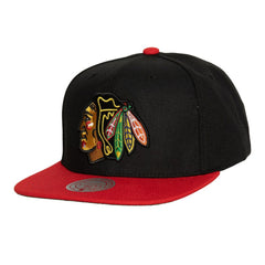 Chicago Blackhawks Mitchell & Ness Core Team Ground 2.0 Snapback Hat - Black Hats
