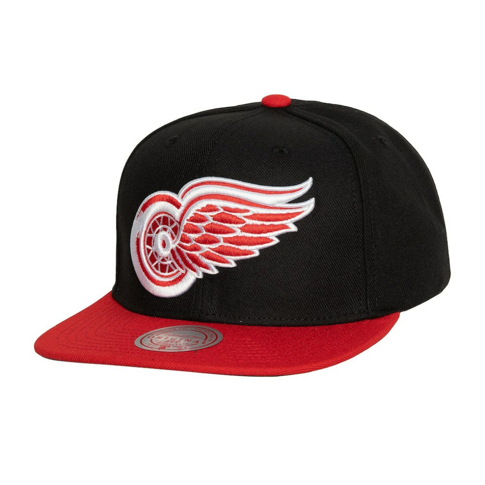 Detroit Red Wings Mitchell & Ness Core Team Ground 2.0 Snapback Hat - Black Hats