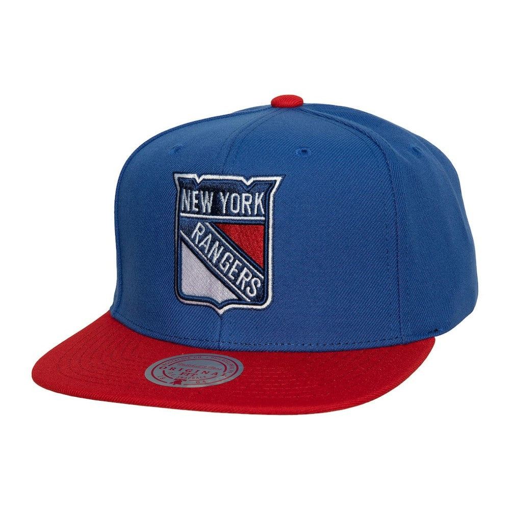 New York Rangers Mitchell & Ness Core Team Ground 2.0 Snapback Hat - Blue Hats