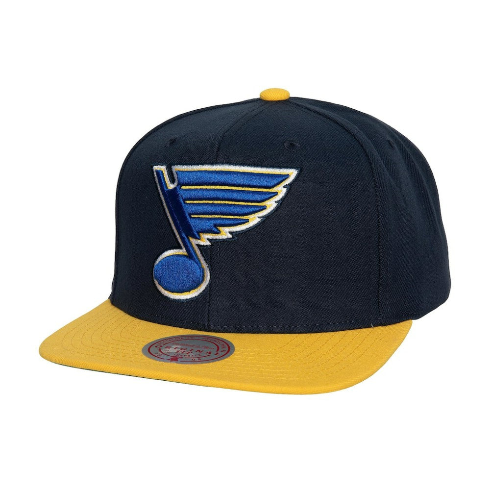 St. Louis Blues Mitchell & Ness Core Team Ground 2.0 Snapback Hat - Navy Hats