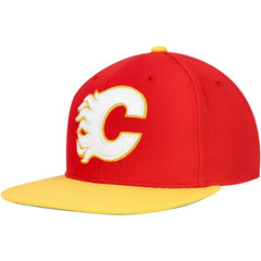 Calgary Flames Mitchell & Ness Core Team Ground 2.0 Snapback Hat - Red Hats