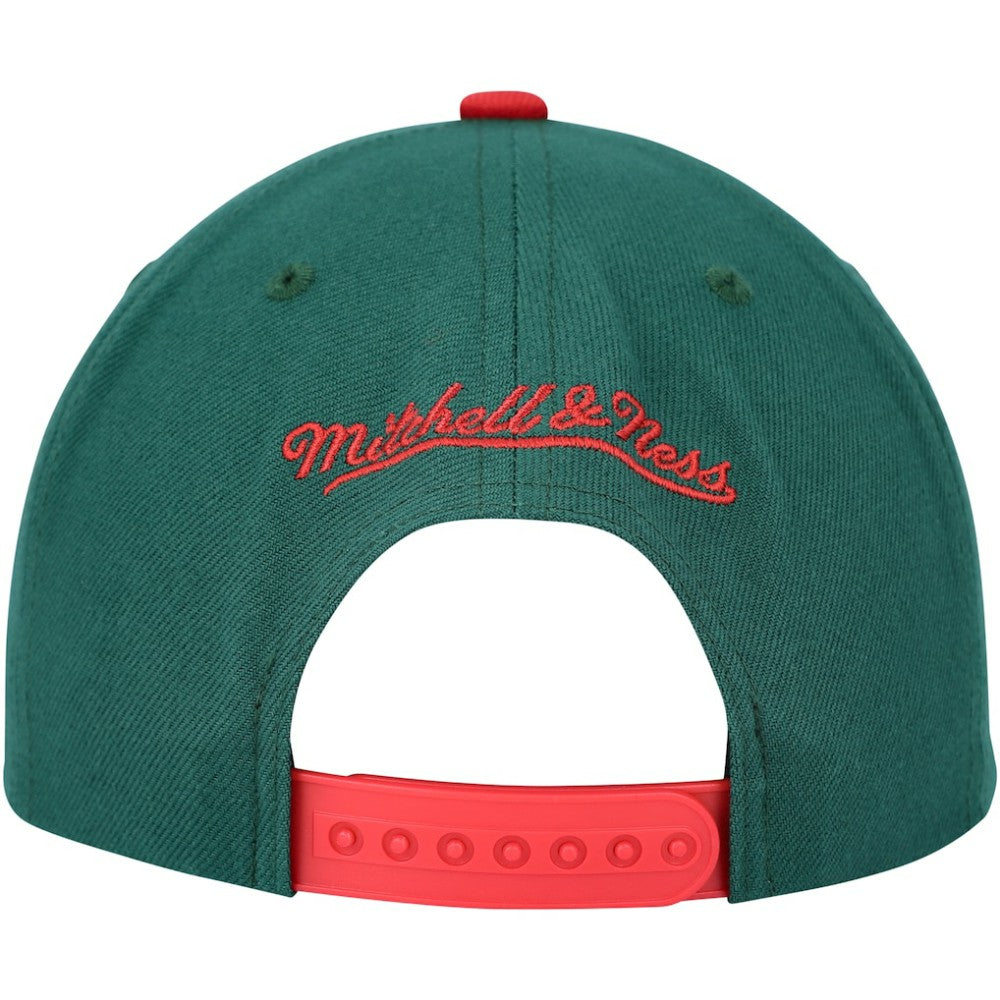 Minnesota Wild Mitchell & Ness Core Team Ground 2.0 Snapback Hat - Green Hats
