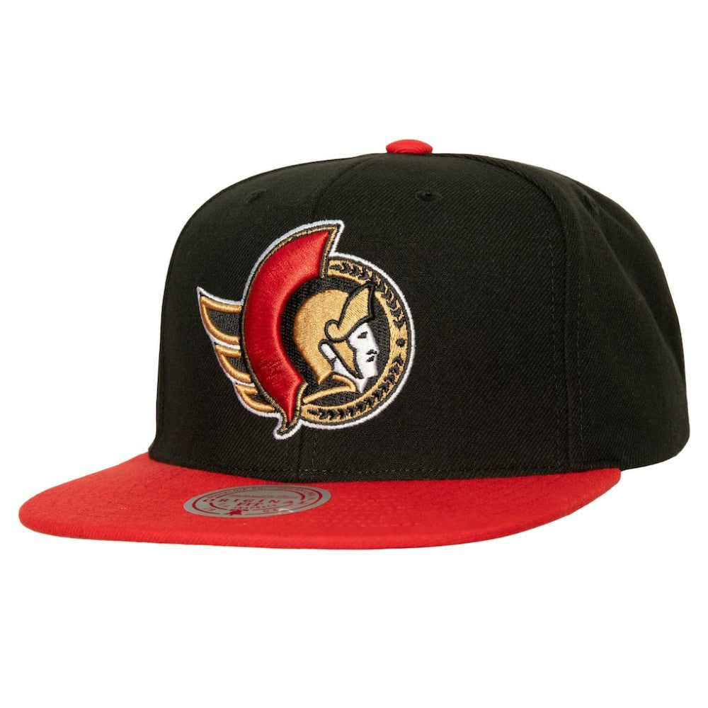 Ottawa Senators Mitchell & Ness Core Team Ground 2.0 Snapback Hat - Black Hats