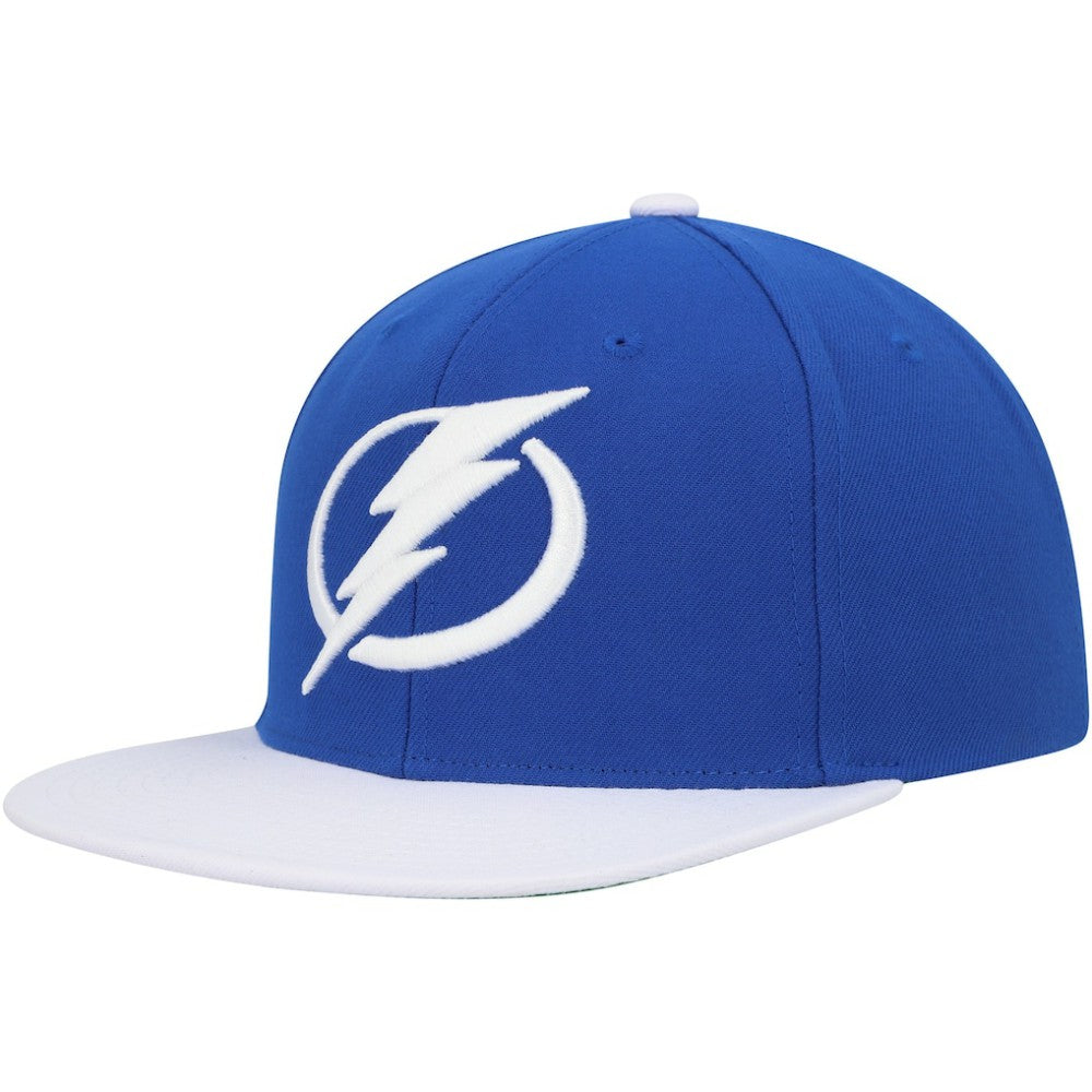 Tampa Bay Lightning Mitchell & Ness Core Team Ground 2.0 Snapback Hat - Blue Hats