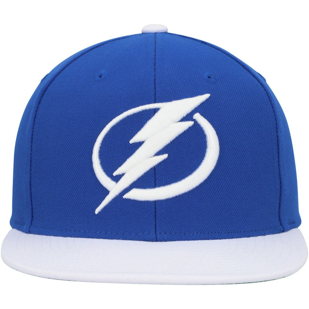 Tampa Bay Lightning Mitchell & Ness Core Team Ground 2.0 Snapback Hat - Blue Hats