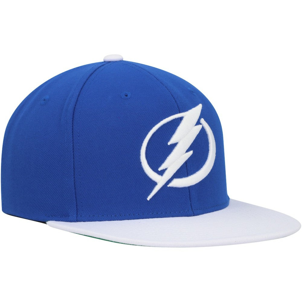 Tampa Bay Lightning Mitchell & Ness Core Team Ground 2.0 Snapback Hat - Blue Hats