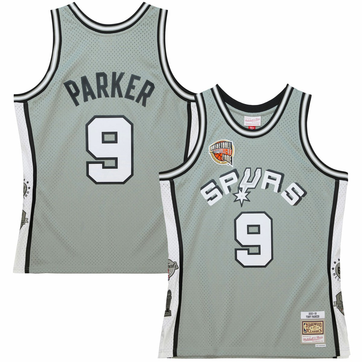 Tony Parker San Antonio Spurs Unisex Hall of Fame Class of 2023 Throwback Swingman Jersey - Gray for sale