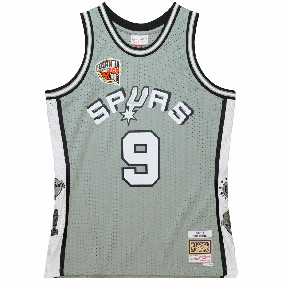Tony Parker San Antonio Spurs Unisex Hall of Fame Class of 2023 Throwback Swingman Jersey - Gray for sale