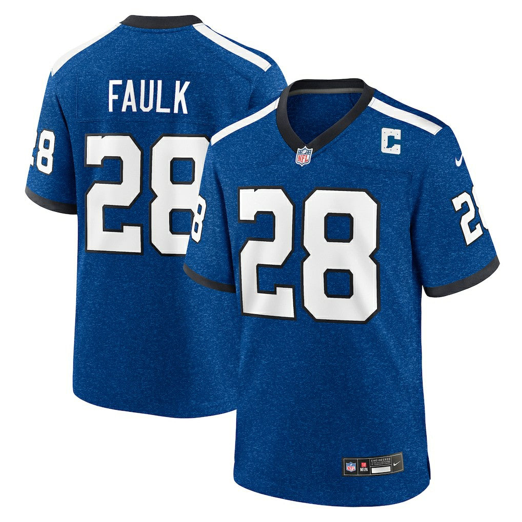 Marshall Faulk Indianapolis Colts Retired Player Alternate Game Jersey - Blue discount