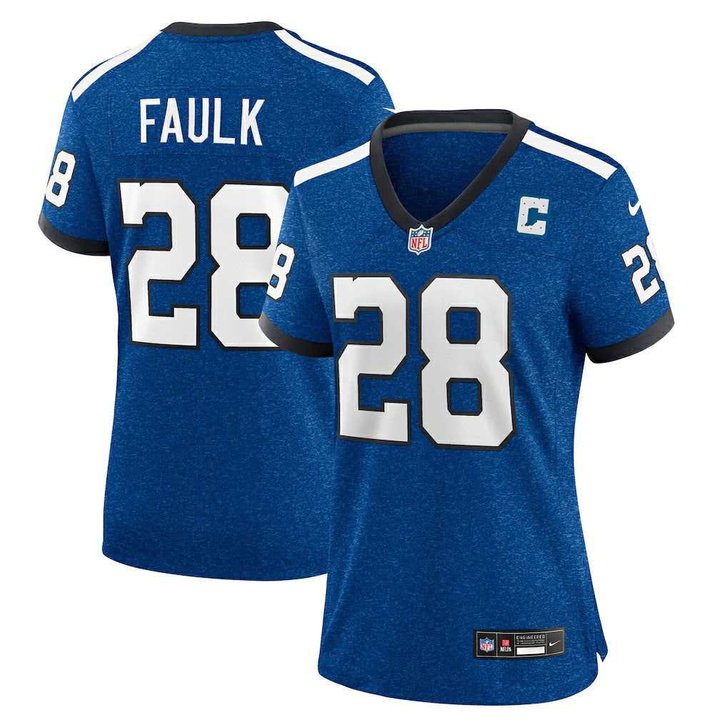 Marshall Faulk Indianapolis Colts Women's Indiana Nights Alternate Game Jersey - Royal outlet