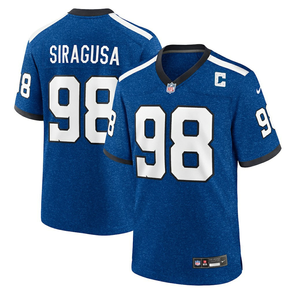 Tony Siragusa Indianapolis Colts Retired Player Alternate Game Jersey - Blue online