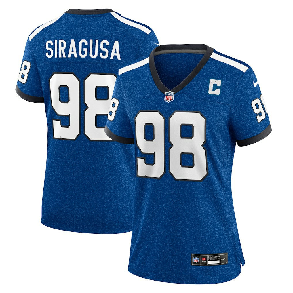 Tony Siragusa Indianapolis Colts Women's Indiana Nights Alternate Game Jersey - Royal outlet