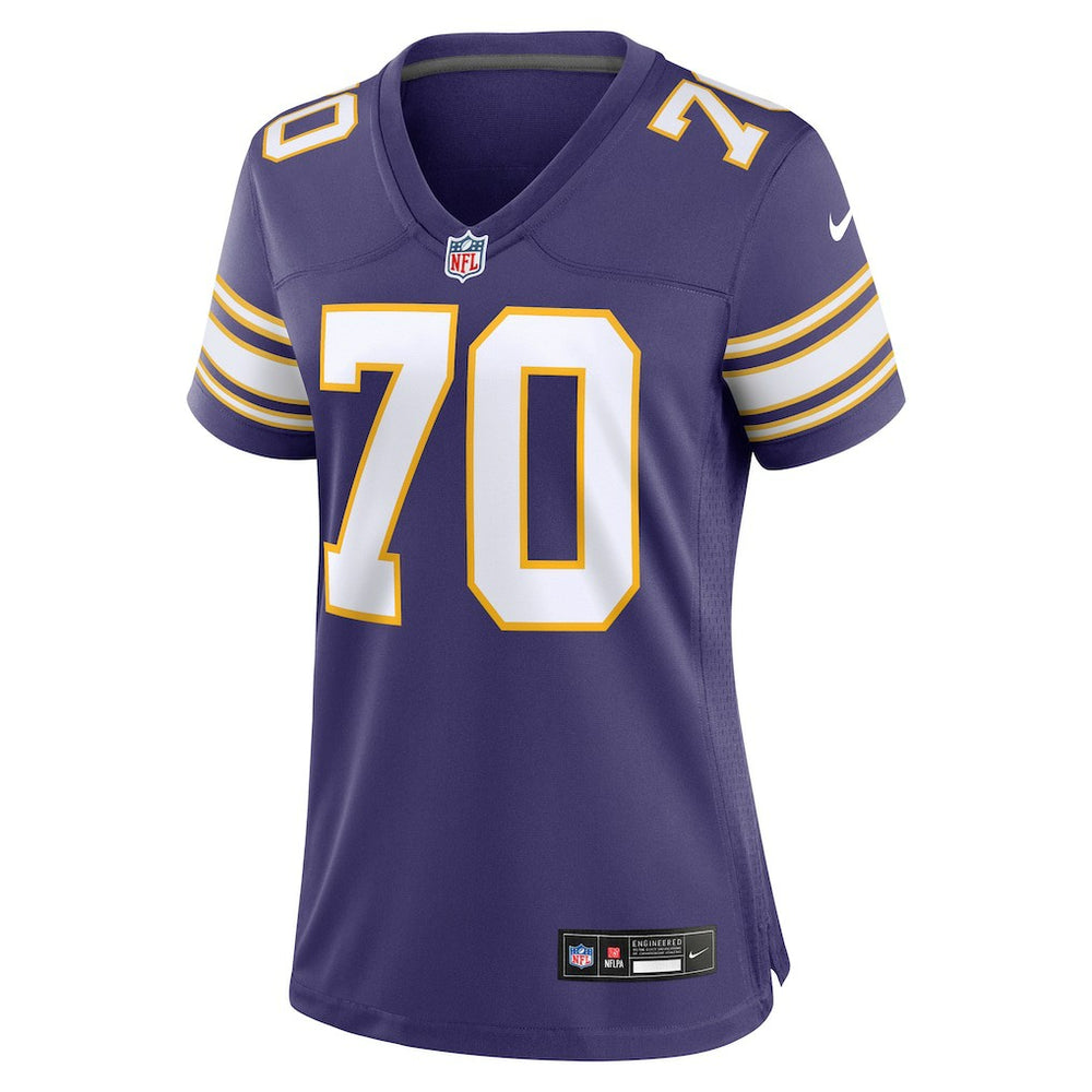 Jim Marshall Minnesota Vikings Women's Classic Retired Player Jersey - Purple on sale