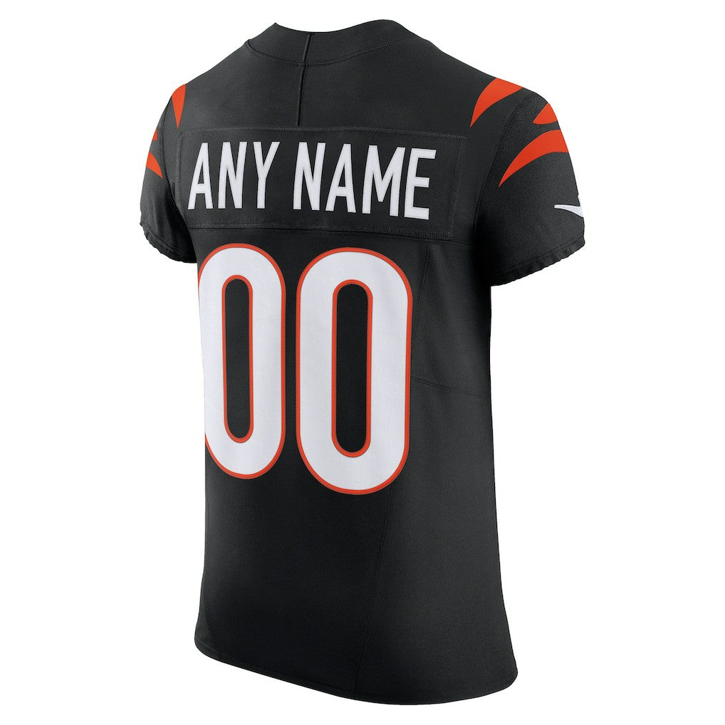 Cincinnati Bengals Team Vapor F.U.S.E. Elite Custom Jersey - Black discount