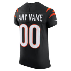 Cincinnati Bengals Team Vapor F.U.S.E. Elite Custom Jersey - Black discount