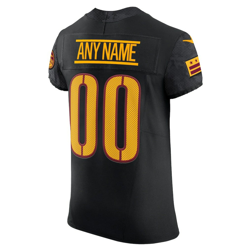 Washington Commanders Alternate Vapor F.U.S.E. Elite Custom Jersey - Black on sale