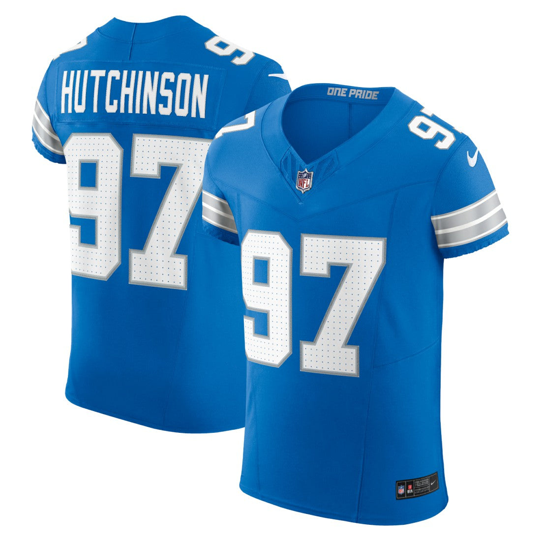 Aidan Hutchinson Detroit Lions Vapor F.U.S.E. Elite Jersey - Blue for sale