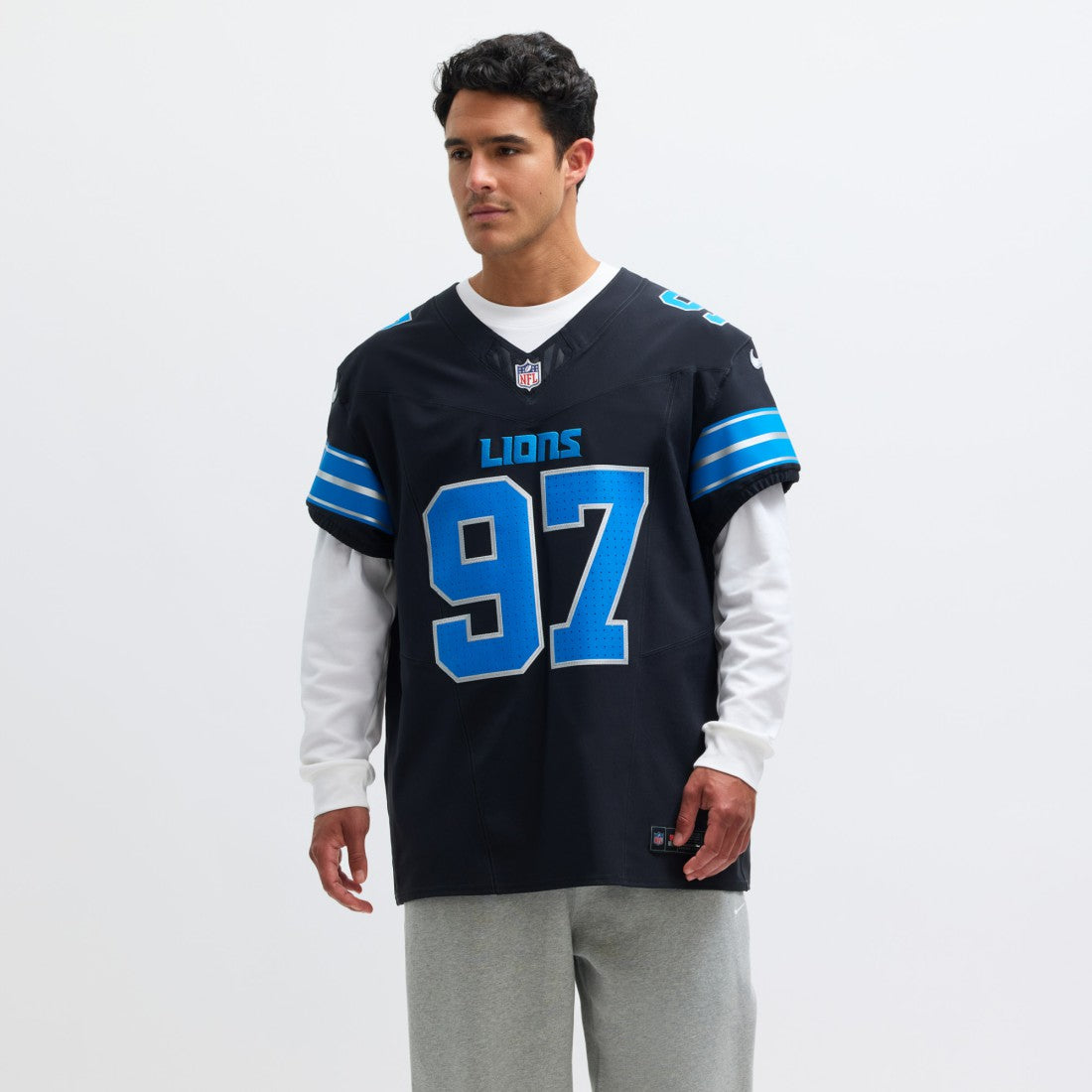 Aidan Hutchinson Detroit Lions Alternate Vapor F.U.S.E. Elite Jersey - Black discount