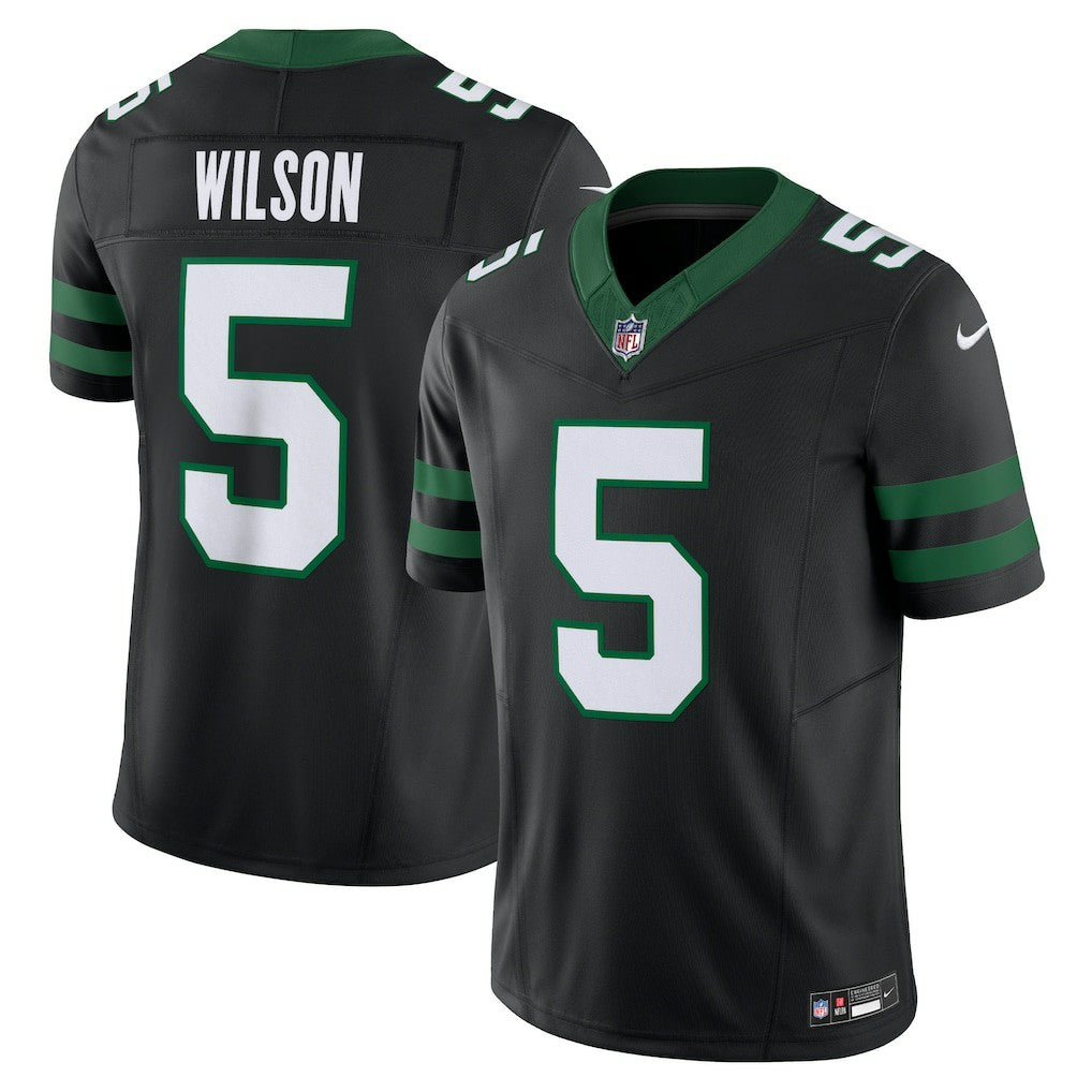 Garrett Wilson New York Jets Alternate Vapor F.U.S.E. Limited Jersey - Legacy Black online