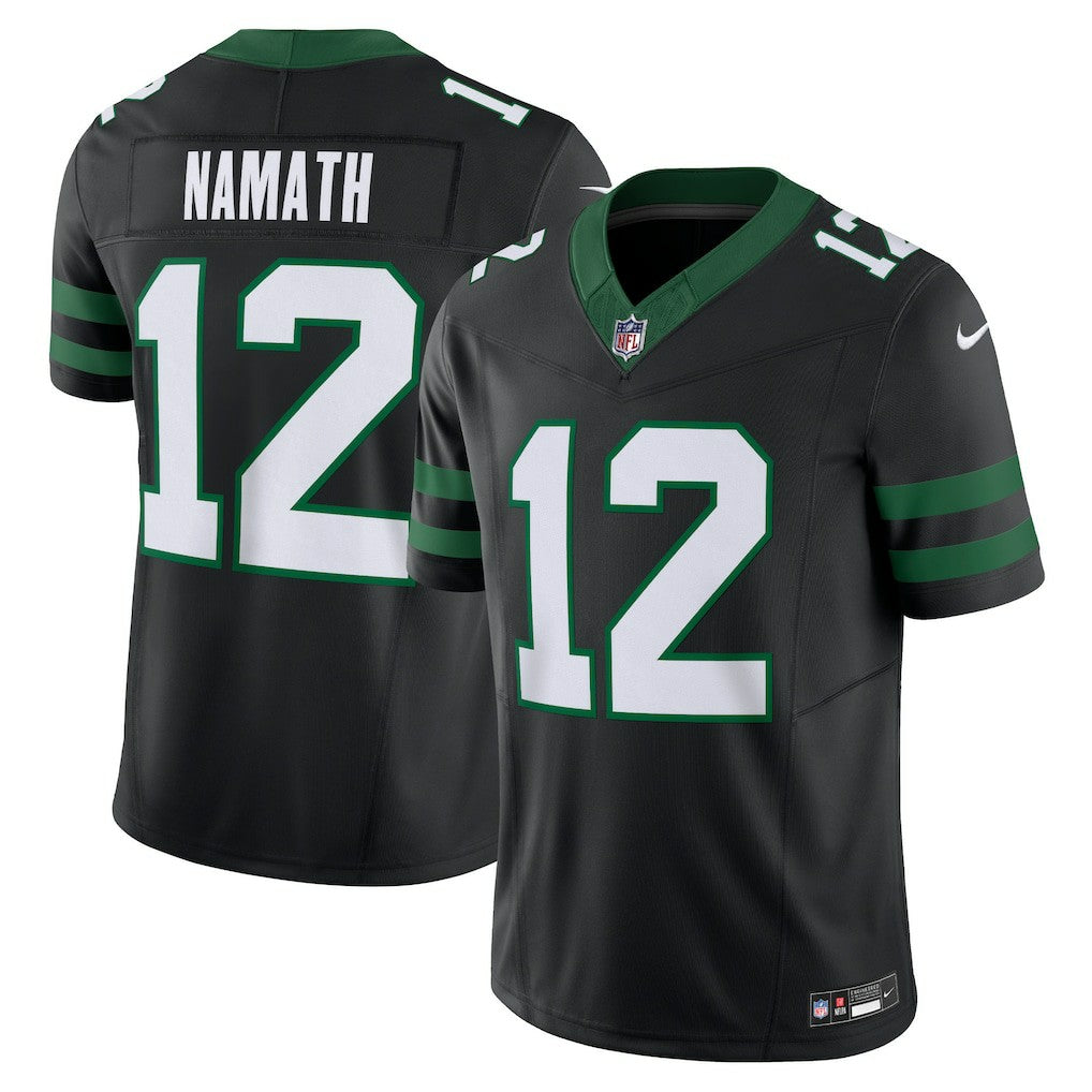 Joe Namath New York Jets Alternate Vapor F.U.S.E. Limited Jersey - Legacy Black on sale
