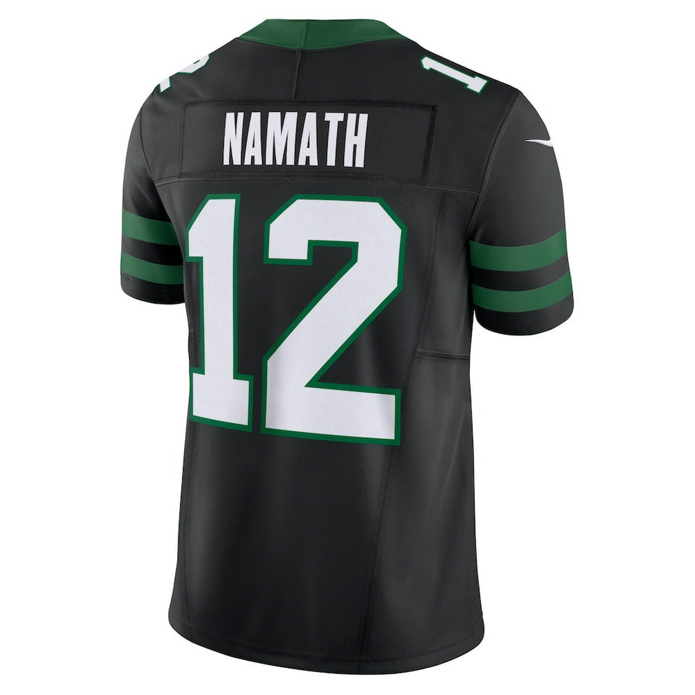 Joe Namath New York Jets Alternate Vapor F.U.S.E. Limited Jersey - Legacy Black on sale