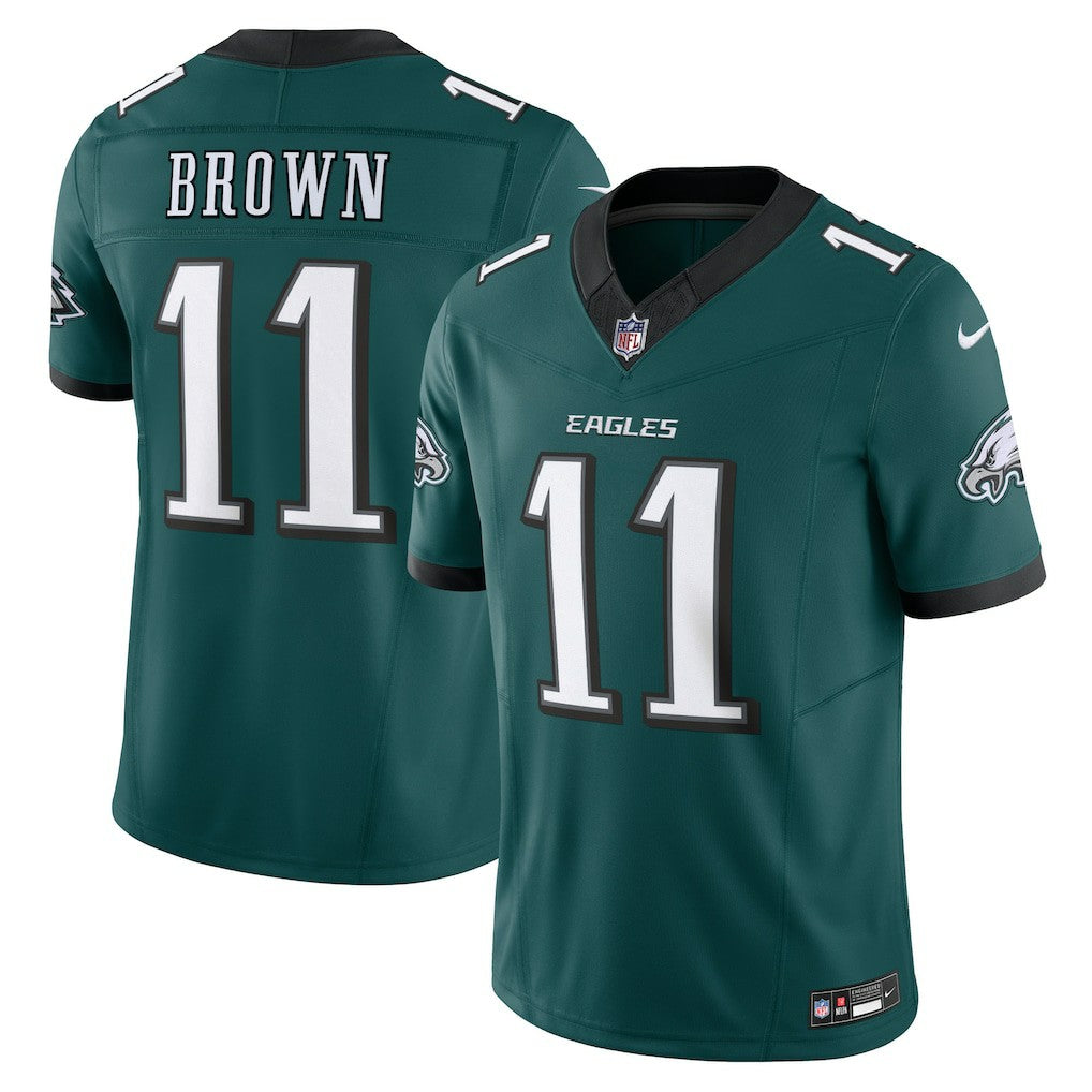 A.J. Brown Philadelphia Eagles Vapor F.U.S.E. Limited Jersey - Midnight Green on sale