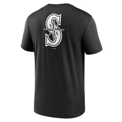 Seattle Mariners Fashion Over Shoulder Logo Legend T-Shirt Black