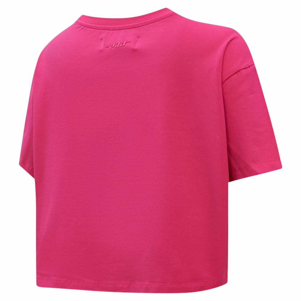 New York Rangers Pro Standard Women's Triple Pink Cropped Boxy T-Shirt T-shirts