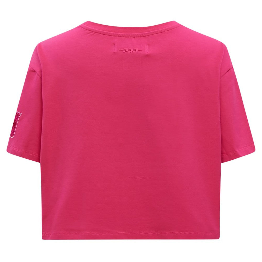 New York Rangers Pro Standard Women's Triple Pink Cropped Boxy T-Shirt T-shirts