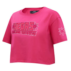 Vegas Golden Knights Pro Standard Women's Triple Pink Cropped Boxy T-Shirt T-shirts
