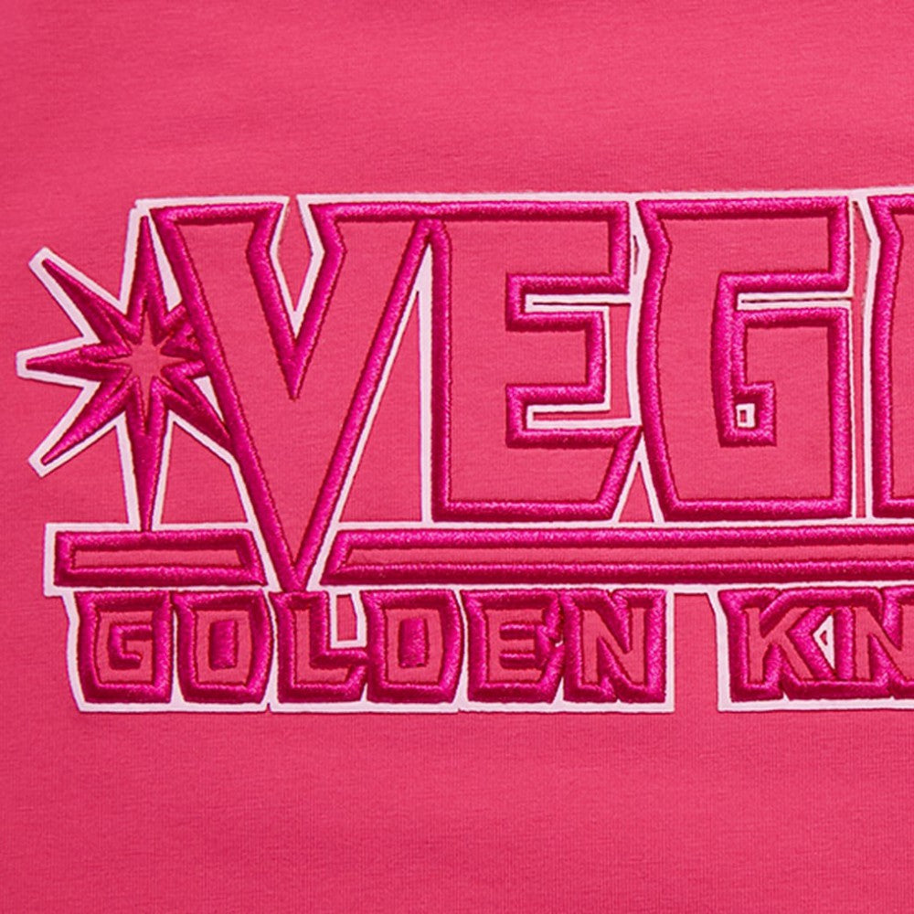 Vegas Golden Knights Pro Standard Women's Triple Pink Cropped Boxy T-Shirt T-shirts