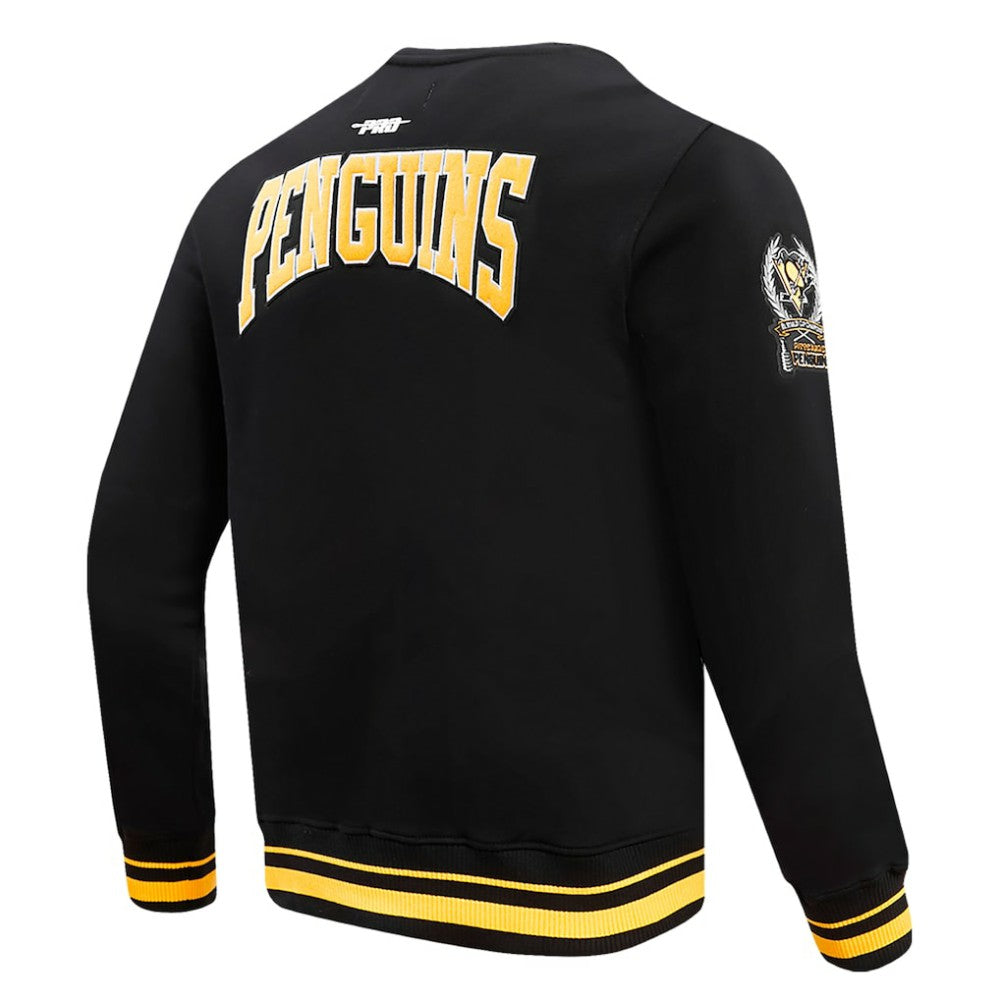 Pittsburgh Penguins Pro Standard Crest Emblem Pullover Sweatshirt - Black Sweatshirts