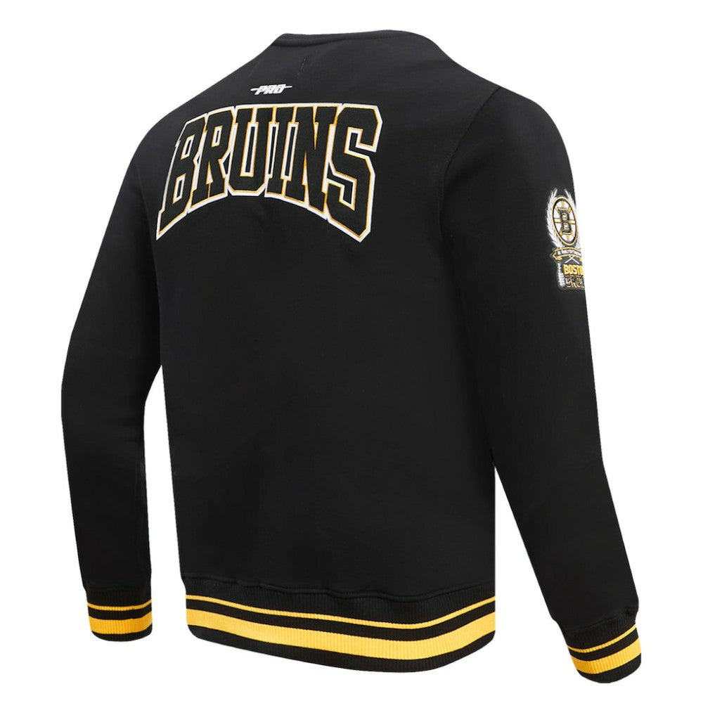 Boston Bruins Pro Standard Crest Emblem Pullover Sweatshirt - Black Sweatshirts