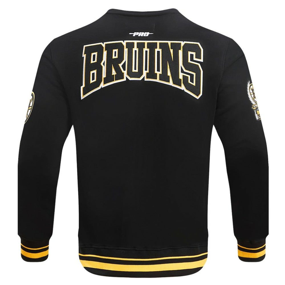 Boston Bruins Pro Standard Crest Emblem Pullover Sweatshirt - Black Sweatshirts