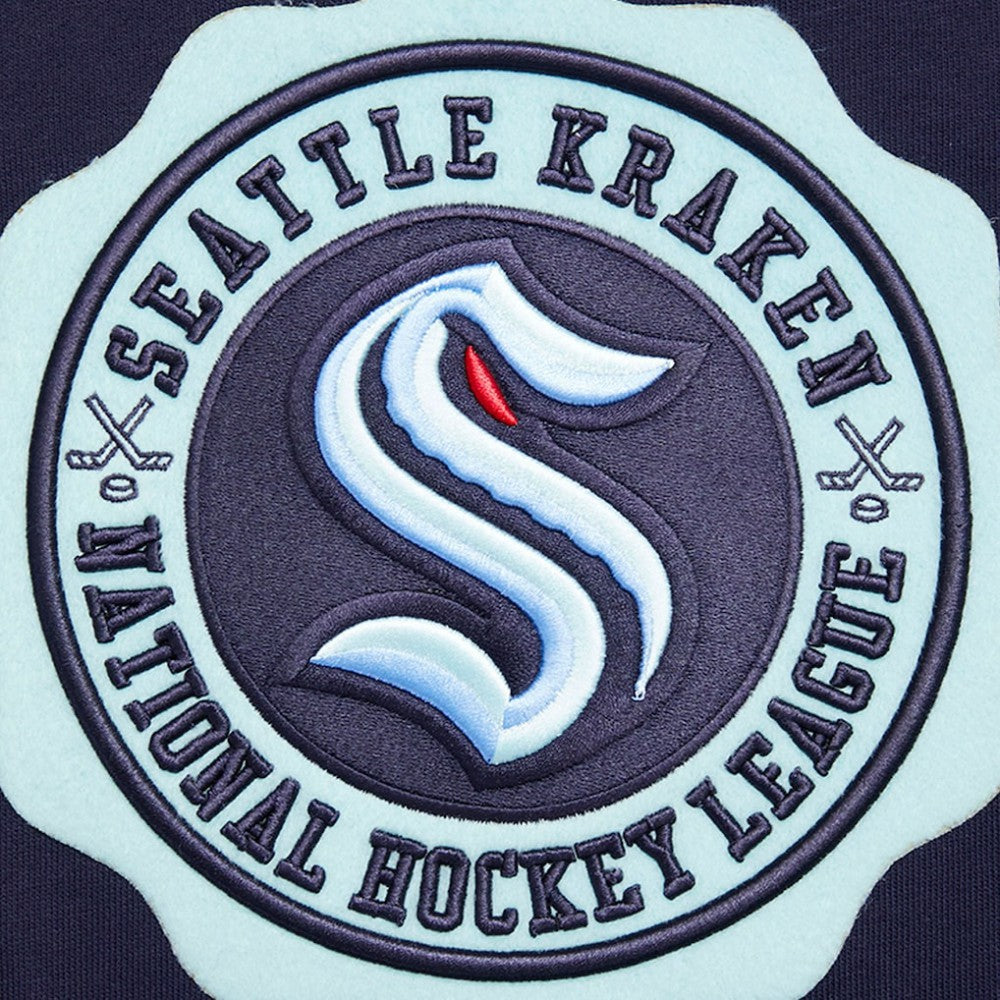 Seattle Kraken Pro Standard Crest Emblem Pullover Sweatshirt - Deep Sea Blue Sweatshirts