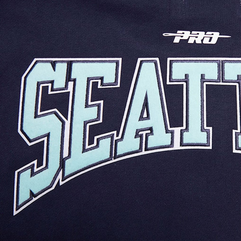 Seattle Kraken Pro Standard Crest Emblem Pullover Sweatshirt - Deep Sea Blue Sweatshirts